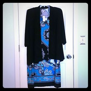 NWT Dress Barn knit jacket dress plus